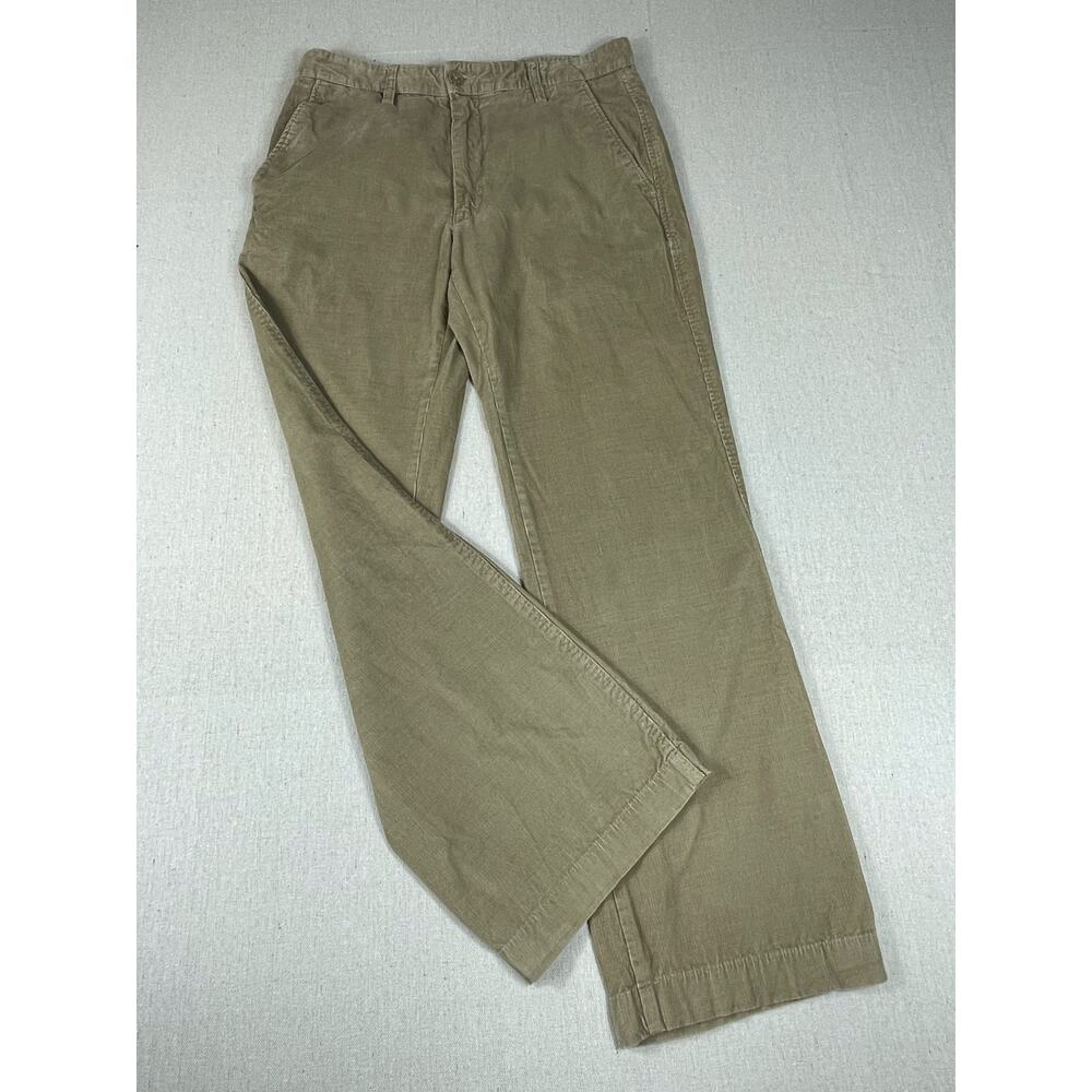 🔥Banana Republic Corduroy Khaki Baggy Wide Leg Pants Mens 31/30 Y2K Classic